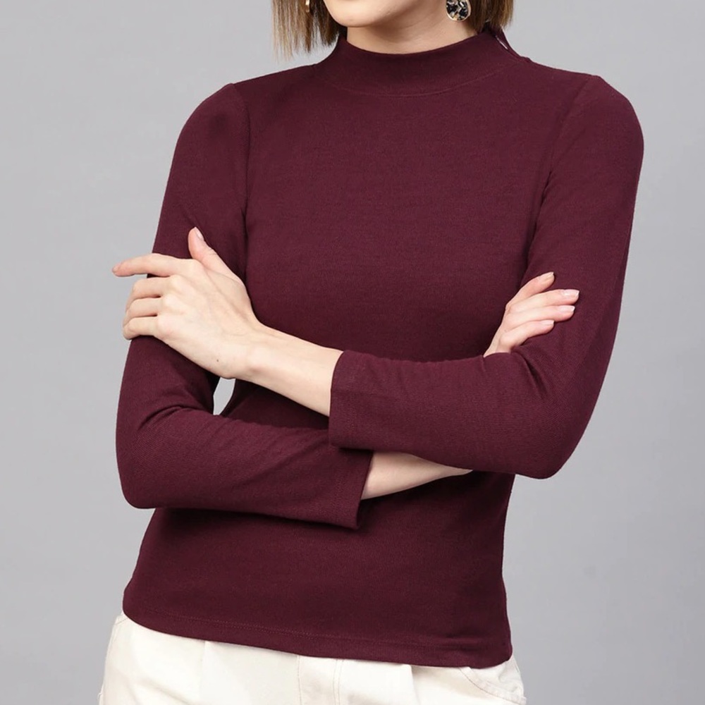 🌼2 for 10🌼 Burgundy Striped Blouse